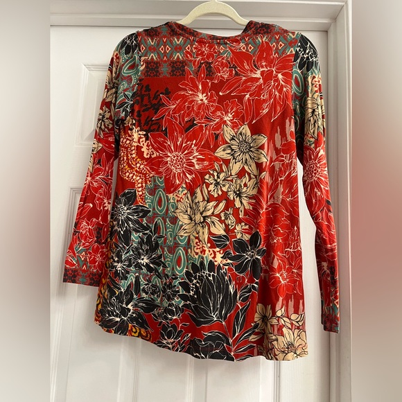 Johnny Was Top colorful long sleeve - Picture 3 of 3